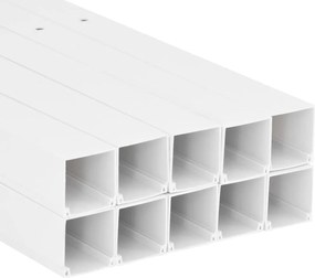 vidaXL Κανάλι Καλωδίων 100 x 60 χιλ. 10 μ. από PVC