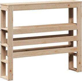 vidaXL Κεφαλάρι με Ράφια 75 εκ. από Μασίφ Ξύλο Πεύκου