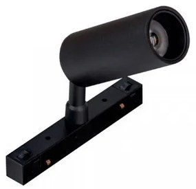Σποτ Φωτιστικό Ράγας Μαγνητικής On-Off LED 7W IP20 3000K Zambelis-20402-B -Μαύρο 20402-B