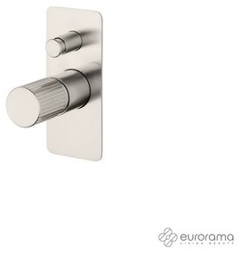 Eurorama OSO Μίκτης εντοιχισμού 2 εξόδων με εκτροπέα Inox Finish