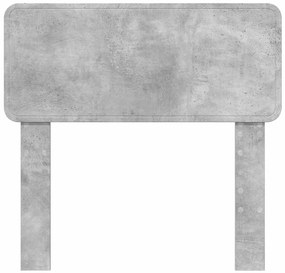 vidaXL Κεφαλάρι με κεφαλάρι Σκυρόδεμα Γκρι 90 cm Επεξεργασμένο ξύλο