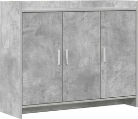 vidaXL Πλαϊνό γραφείο Γκρι Σκυροδέματος 98,5 x 33 x 80 εκ