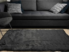 Χαλί Γούνινο (160x230) Polcarpet Rabbit Black