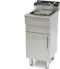 Deep Fryer - 16L - 1 Basket - with Drain Tap and Stand - 400V