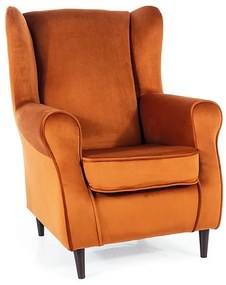 FOTEL BARON VELVET CYNAMON BLUVEL 4215 / WENGE DIOMMI-80-2604