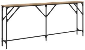 vidaXL Κονσόλα Δρυός 180x23x75 εκ. Τεχνικώς Επεξεργασμένο Ξύλο
