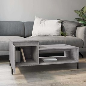 vidaXL Τραπεζάκι Σαλονιού Γκρι Sonoma 100x50x45 εκ. Επεξεργασμένο Ξύλο