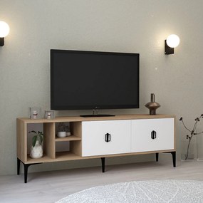 Έπιπλο Τηλεόρασης Sapphire Δρυς / Λευκό DEBUFRE 150x35x18