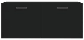 vidaXL Ντουλάπι Τοίχου Μαύρο 80 x 36,5 x 35 εκ. από Επεξεργασμένο Ξύλο