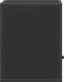 vidaXL Επίτοιχο ντουλάπι κομοδίνου Μαύρο 40x31x39,5 cm