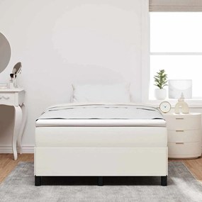 vidaXL Σκελετός Κρεβατιού Κρεμ 120 x 200 cm Βελούδο