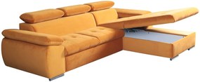 Γωνιακός καναπές Piemonte-Δεξιά-Portokali