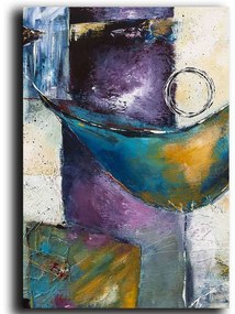 Πίνακας Καμβάς 122RMF1201 70x100cm Multi Wallity Κάθετοι Wood, Canvas
