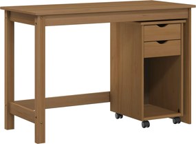 vidaXL Σετ Γραφείου και Ντουλάπας MOSS 2 τμχ. Μέλι Καφέ