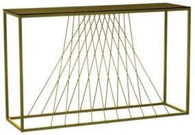 Κονσόλα/Πάγκος Μαύρο-Χρυσό Γυαλί Otawara 424655 Eglo 424655