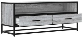 ντουλάπι τηλεόρασης vidaXL Γκρι Sonoma 100x34,5x40 cm