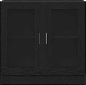 vidaXL Βιβλιοθήκη Μαύρη Οξυά 82,5 x 30,5 x 80 cm Επεξεργασμένο ξύλο