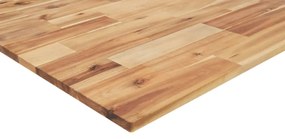 Επιφάνεια Τραπεζιού Τετράγωνη 90x90x2 εκ. Μασίφ Ξύλο Ακακίας - Καφέ