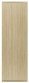 vidaXL Ραφιέρα / Βιβλιοθήκη Sonoma Δρυς 50x25x80 εκ. από Επεξ. Ξύλο