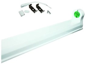 Γραμμικό Φωτιστικό Οροφής LED Τ8 Αλουμινίου 120L Λευκό DELED120L ACA-DELED120L-Λευκό DELED120L