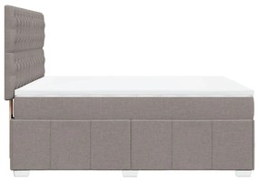 ΚΡΕΒΑΤΙ BOXSPRING ΜΕ ΣΤΡΩΜΑ TAUPE 140X200 ΕΚ. ΥΦΑΣΜΑΤΙΝΟ 3294002