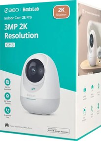 BOTSLAB smart κάμερα C213, 3MP/2K, WiFi &amp; LAN, 360° PTZ, SD