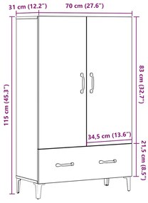 ΝΤΟΥΛΑΠΙ ΠΑΛΙΟ ΞΥΛΟ 70X31X115 CM ΚΑΤΑΣΚΕΥΑΣΜΕΝΟ ΞΥΛΟ 856924