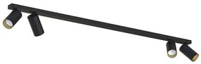 Φωτιστικό Οροφής - Σποτ Mono 7768 4xGU10 10W Black-Gold Nowodvorski Metal, Plastic