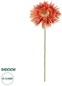 Artificial Garden ORANGE ROSE BRANCH 21206 Τεχνητό Διακοσμητικό Κλαδί Ζέρμπερας Πορτοκαλί Y44cm Globostar-21206-Πορτοκαλί 21206