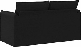 vidaXL Καναπές 140cm Μαύρο Μέταλλο