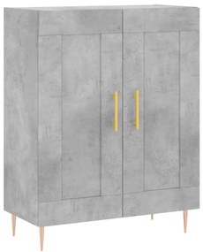 vidaXL Ντουλάπι Γκρι Σκυροδέματος 69,5x34x90 εκ. Επεξεργασμένο Ξύλο