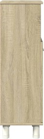 vidaXL Ντουλάπι Μπάνιου Sonoma Δρυς 30,5x30x95 εκ. Επεξεργασμένο Ξύλο