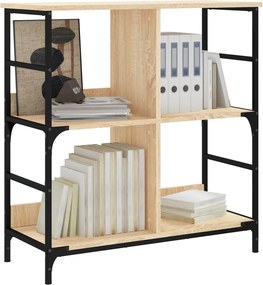 vidaXL Βιβλιοθήκη Sonoma Δρυς 78,5 x 33 x 82 εκ. Επεξεργασμένο Ξύλο
