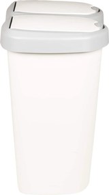 vidaXL Κάδος Αχρήστων Λευκό 49,5 x 30 x 46,5 εκ. PP