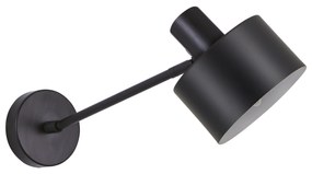 Φωτιστικό Τοίχου - Απλίκα SE21-BL-22-MS1 ADEPT BLACK WALL LAMP BLACK METAL SHADE+ - Μέταλλο - 77-8323