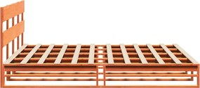 vidaXL Σκελετός Κρεβ. Χωρίς Στρώμα Καφέ Κεριού 180x200 εκ Μασίφ Πεύκο