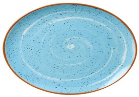 Πιατέλα Πορσελάνης Οβάλ Aegean Blue 36εκ. Ν. 4268 - DOT