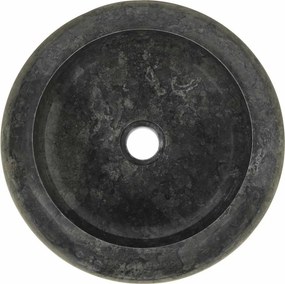 vidaXL Νιπτήρας Μαύρος 45 x 12 εκ. Μαρμάρινος
