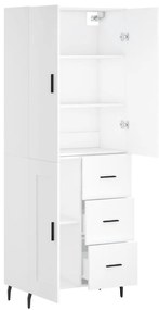 vidaXL Ντουλάπι Λευκό 69,5x34x180 εκ. από Επεξεργασμένο Ξύλο
