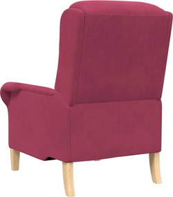 vidaXL Πολυθρόνα Μπορντό Βελούδο
