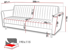 Καναπές - κρεβάτι Vinti-Gkri