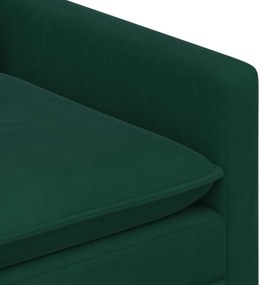 vidaXL Σετ Καναπέ 2 pcs Σκούρο Πράσινο Βελούδο