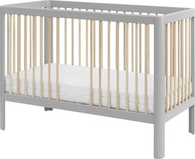Βρεφικό Κρεβάτι Puri-60x120-Γκρί