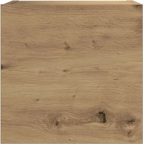 vidaXL Σετ ντουλαπιών τηλεόρασης 7 τεμαχίων Επιτοίχιο Τεχνικής Δρυς