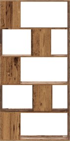 vidaXL Βιβλιοθήκη 5 Επιπέδων 80,5x23,5x162,5 εκ. Επεξεργ. Ξύλο