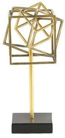 Διακοσμητικό Επιτραπέζιο Karim 013.767474 14x14x30cm Gold Metal
