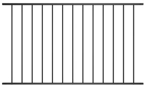 vidaXL Πάνελ Περίφραξης από Ατσάλι με Ηλεκτροστατική Βαφή 1,63x1 μ. Μαύρο