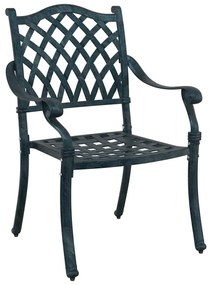 vidaXL Καρέκλα Κήπου 2 pcs Πράσινο 55 x 56.5 x 91εκ Αλουμίνιο