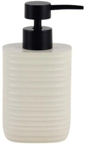 Δοχείο Κρεμοσάπουνου Ριγέ 845156 8,1x8,1x16,9cm Beige Ankor Πολυέστερ