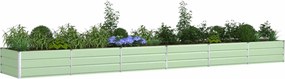 vidaXL Γλάστρα Παστέλ Πράσινο 580 x 100 x 45 εκ Επικαλυμμένος Χάλυβας